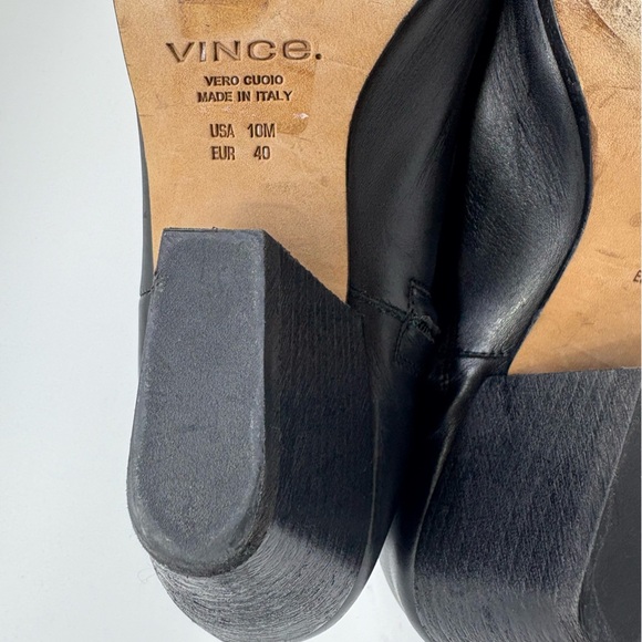 Vince Black “Vaughn” Leather Booties size 10 - Picture 11 of 11